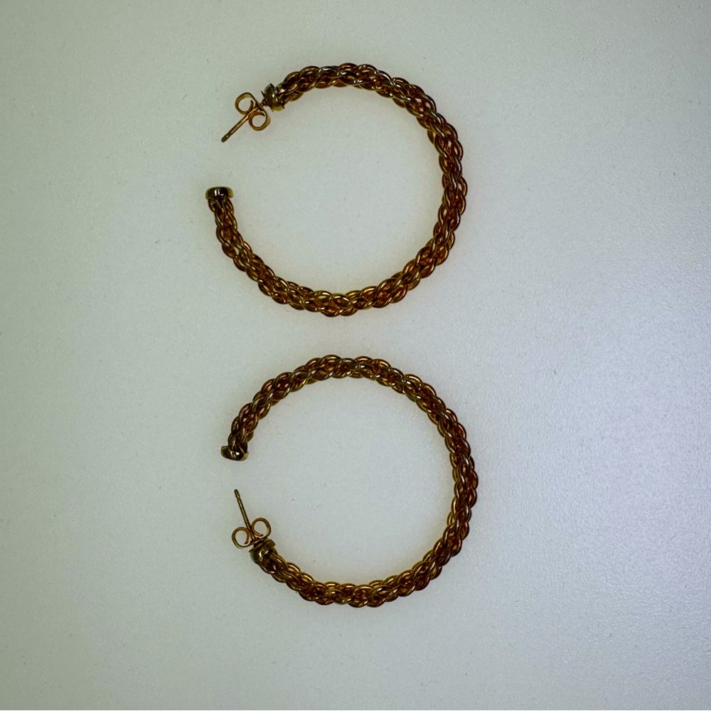 Sylvia Toledano Gold Chain Small Hoop Earrings